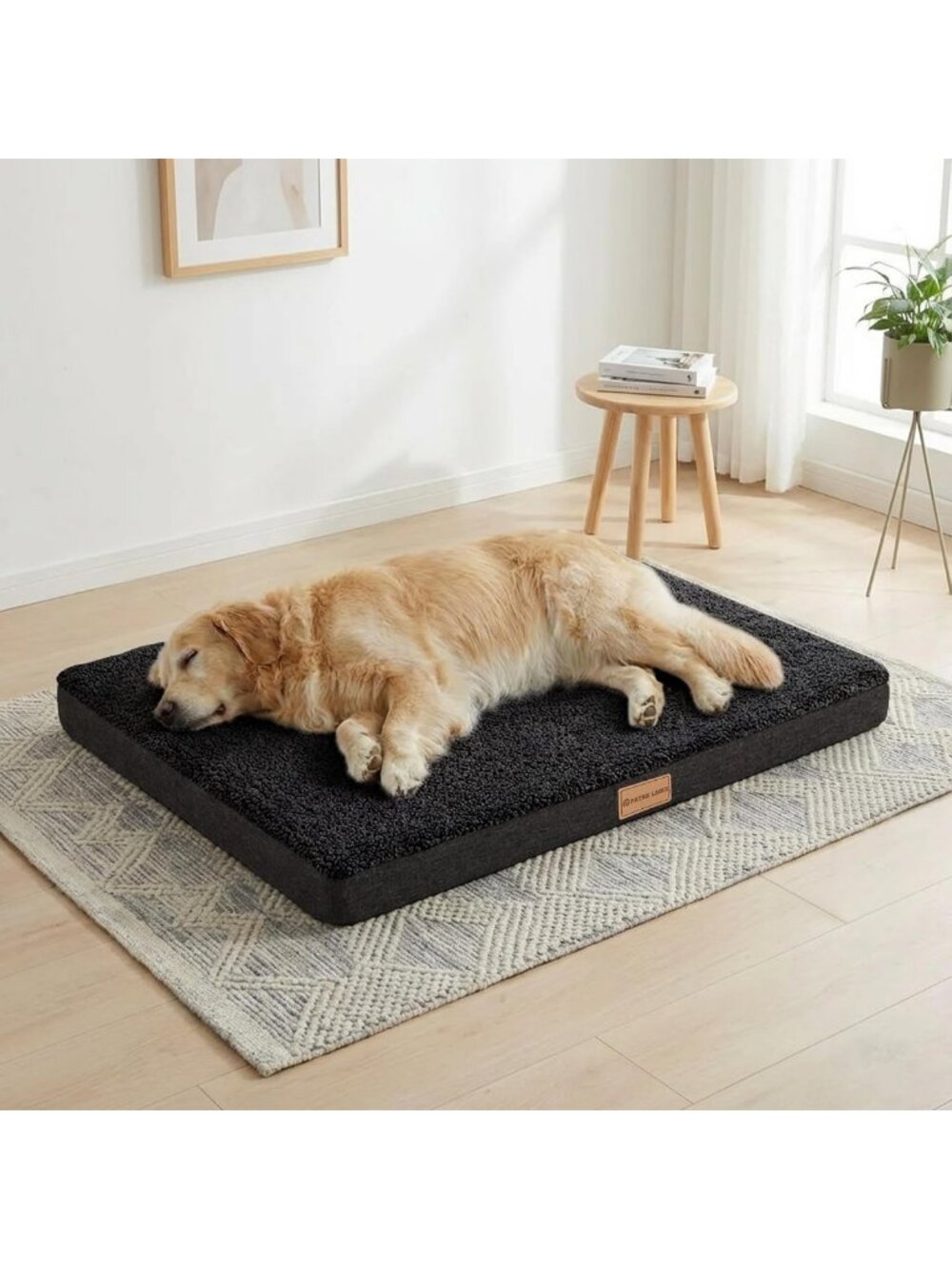 Large Orthopedic Dog Bed 36"x24" - Soft Waterproof Foam, Washable Cover